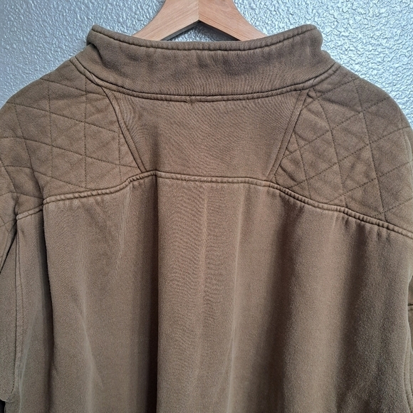 Columbia Olive Green Mock Neck Sweat Shirt   Size XL - Picture 9 of 9